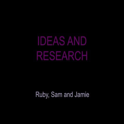 ~$Research and ideas