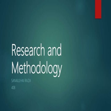Research and methodology2