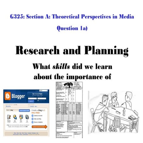 Research and planning ppt