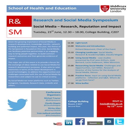 Research and social media symposium