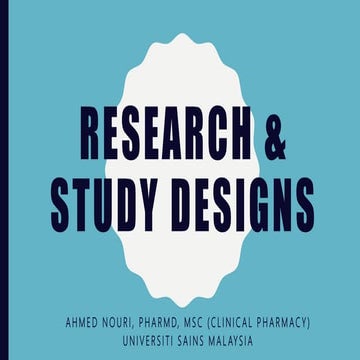 Research and study designs
