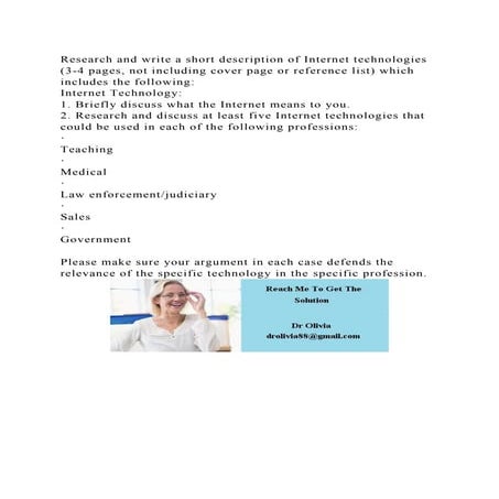 Research and write a short description of Internet technologies (3-4.docx