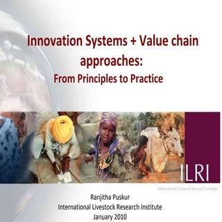 Innovation systems and value chain ...