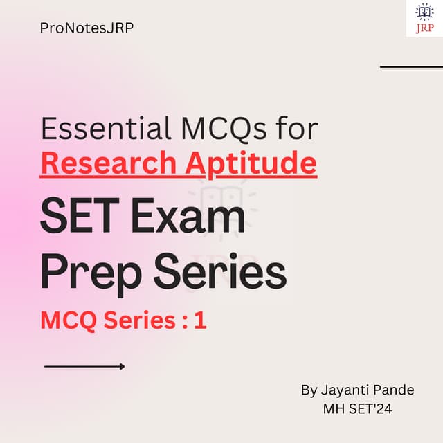 Research Aptitude MCQ Series 1 for MAH SET Exam.pdf