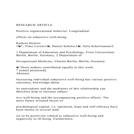 RESEARCH ARTICLEPositive organizational behavior Longitud.docx