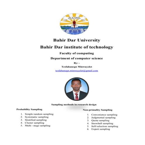 sampling  methods in research design