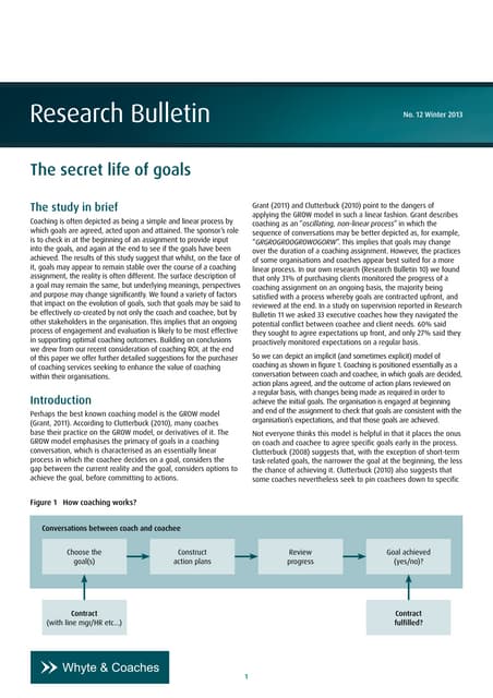 The Secret Life of Goals