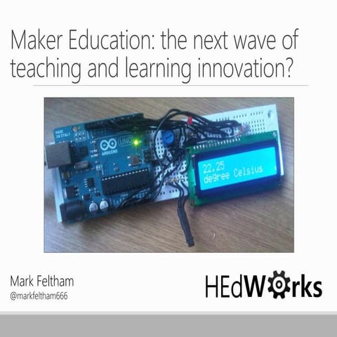 Research cafe october 8th maker education