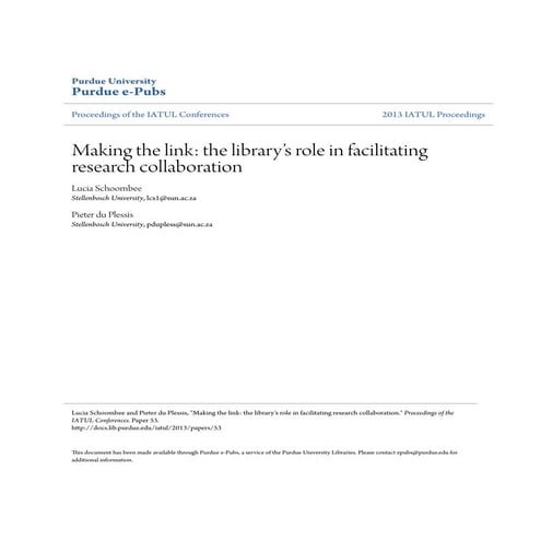 Research collaboration (2014) | PDF