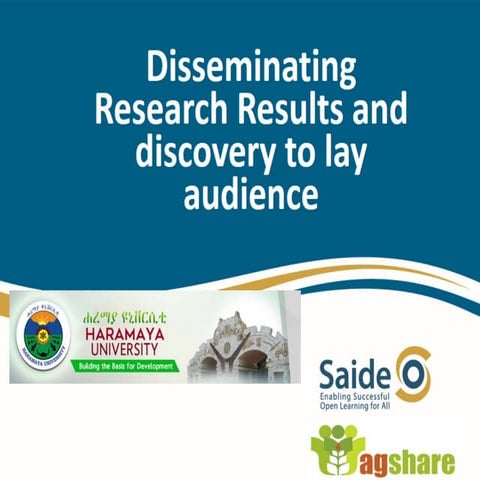 Research communication to Lay People II.pptx