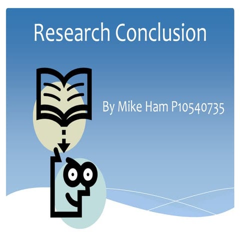 Research conclusion