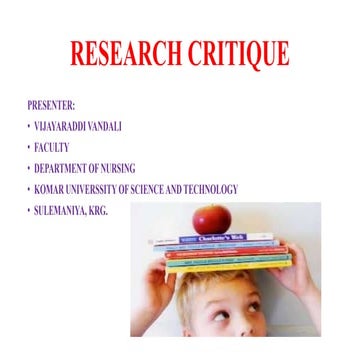 Research Critique