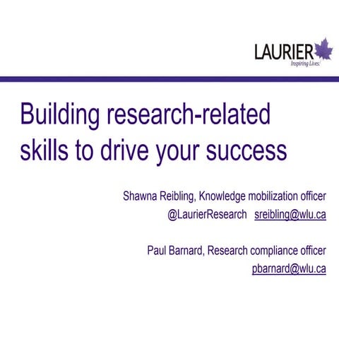 Research culture presentation Sept 4, 2013