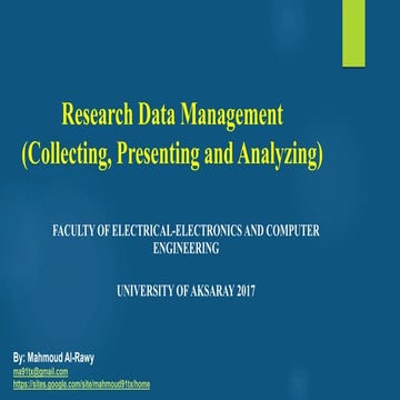 Research Data Management | PPTX