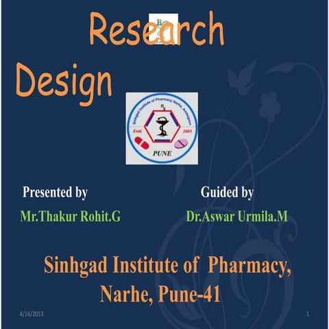 Research deign final by rohit thakur