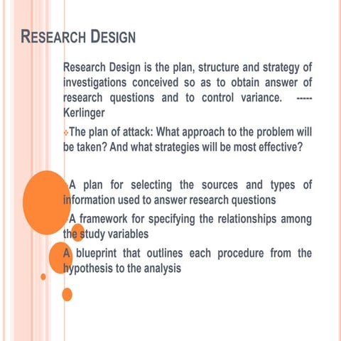 Research design