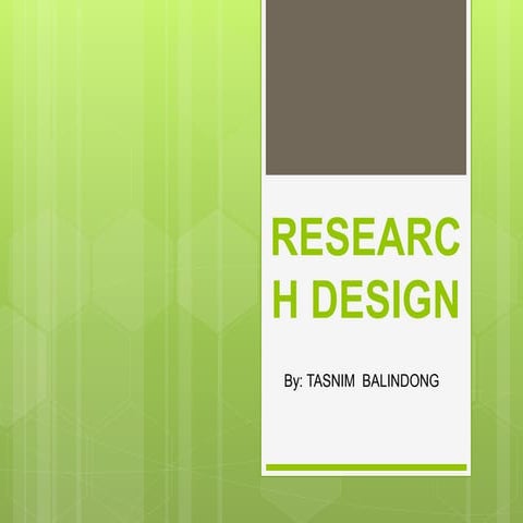 Research design