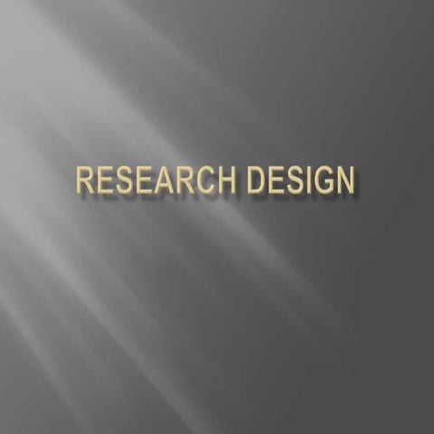 Research design