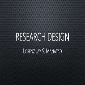 Research design
