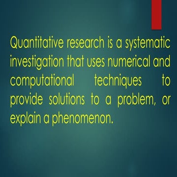 Research Design used in conducting a Research