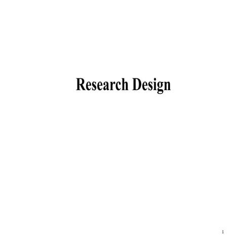How to develop a research design for a senior thesis | PPTX