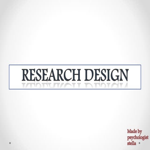 Research Design 