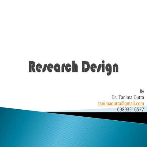 Research Design simplified | PPT