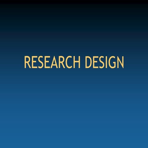 Research Design for health care students