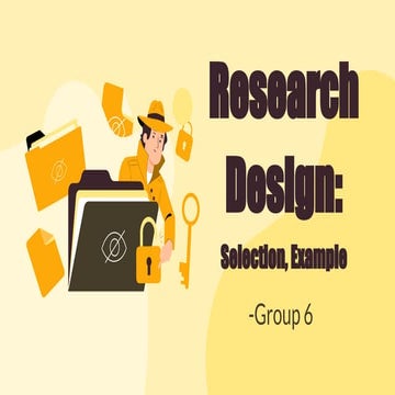 Research Design inciude types, examples, real