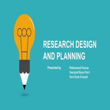 Research Design Planning