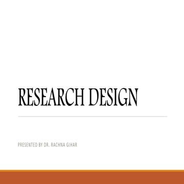 RESEARCH DESIGN