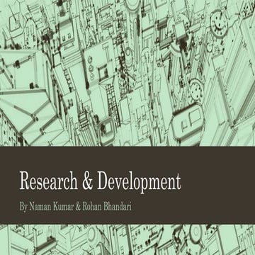 Research & Development - Major Organisations of India , R&D Importance and Role