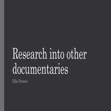 Research documentaires
