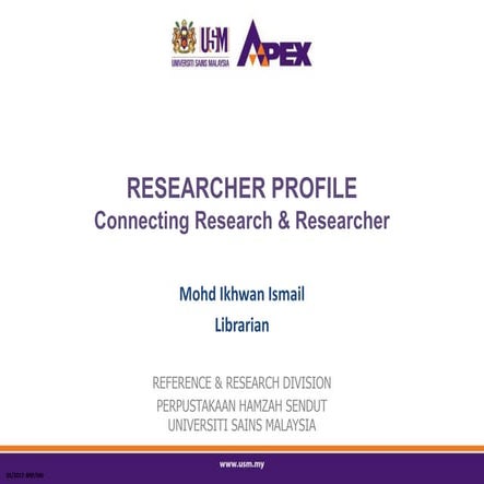 Researcher Profile 