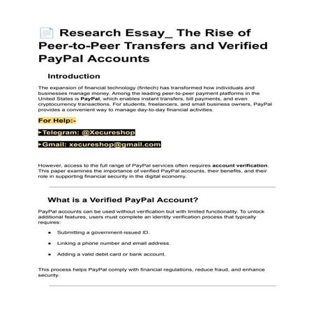 Buy Verified PayPal Accounts – 100% Secure & Trusted