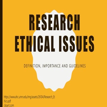 Research Ethical Issues