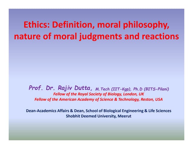 Research ethics philosphy