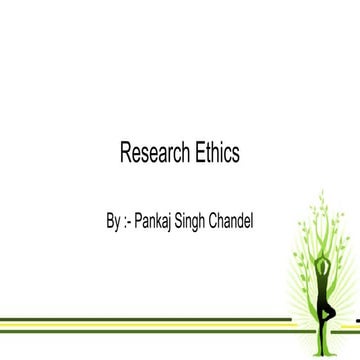 Research ethics in the social sciences | PPTX
