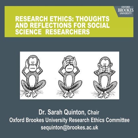 Research  ethics  overview for social science researchers 
