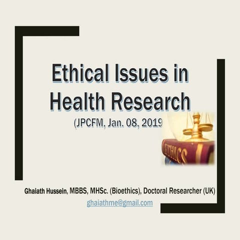 Research ethics   scientific misconduct jpcfm 