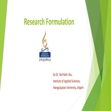 Research Formulation by Dr. Ved Nath Jha.pptx