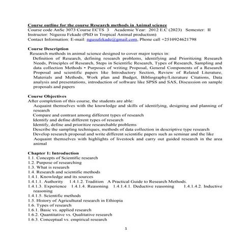 research in Animal sciences.doc
