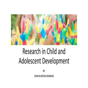 Research in child and adolescent development