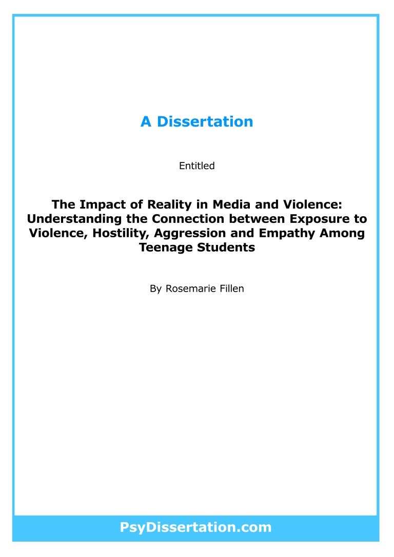 Psychology dissertations