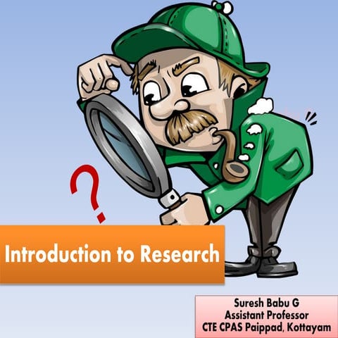 Introduction to Research 