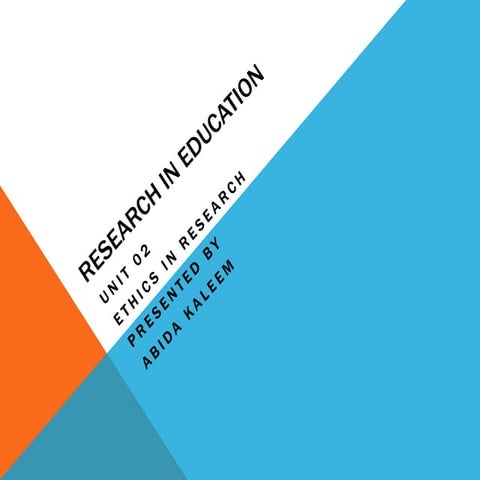 Ethics in Educational Research and Principles of ethics by APA.pptx