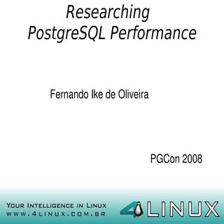 Researching postgresql