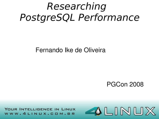 Researching postgresql