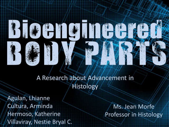 Research in histology 