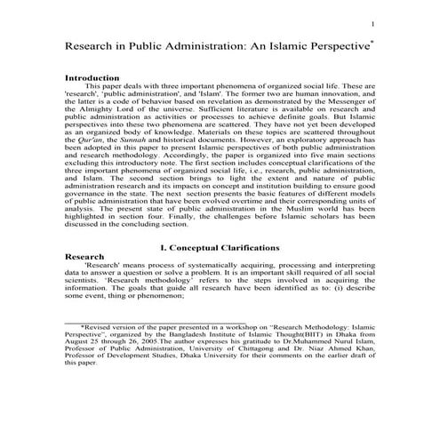 RESEARCH METHODOLOGY ISLAMIC PERSPECTIVE : FORMULATION OF RESEARCH ...